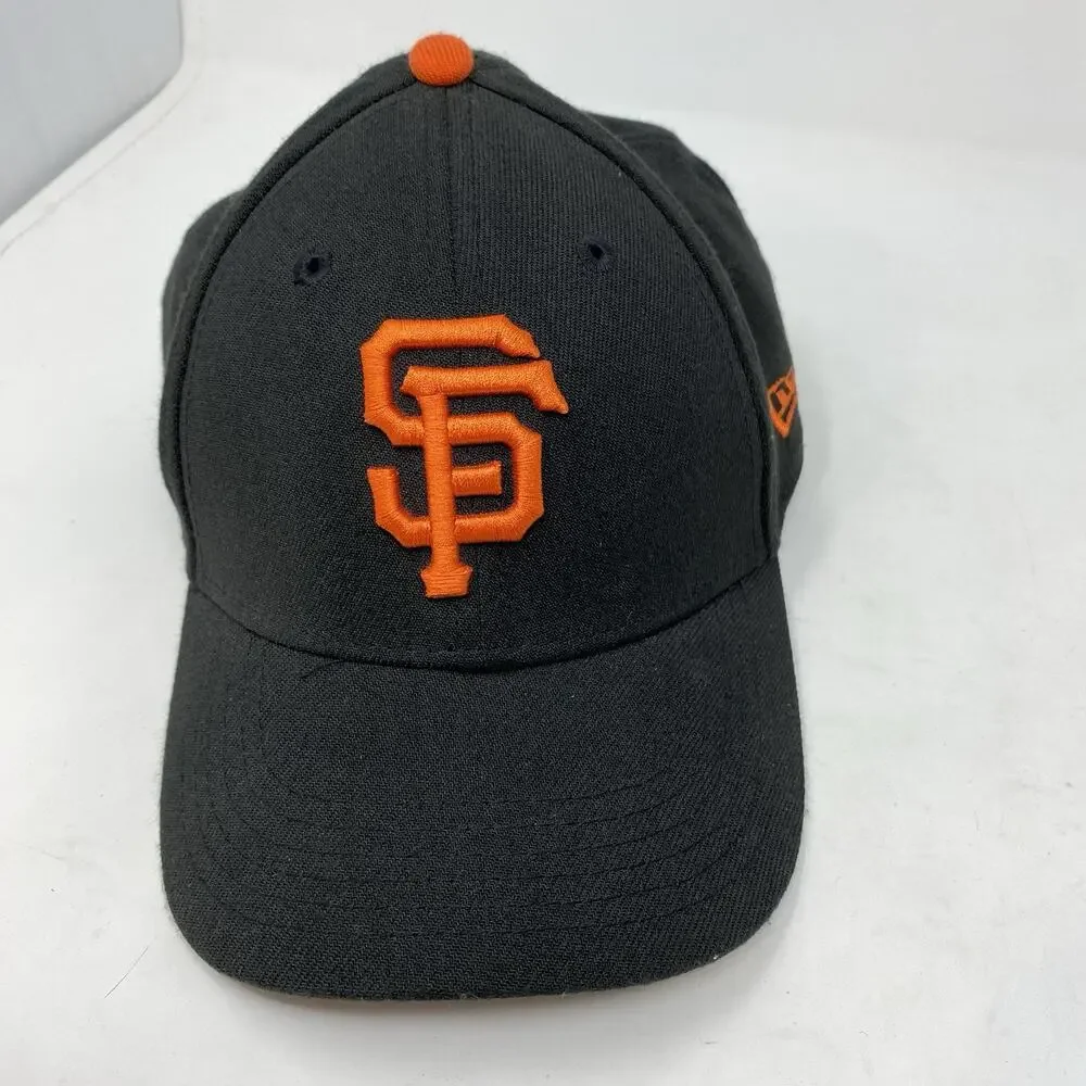 San Francisco Giants Hat New Era Youth Sz 39Thirty Flex Stretch Fitted MLB Black
